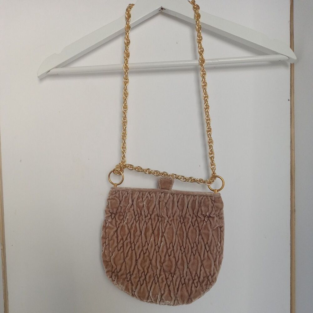 Vintage MAGID Handbag cluch gold Chain Strap - Picture 6 of 14